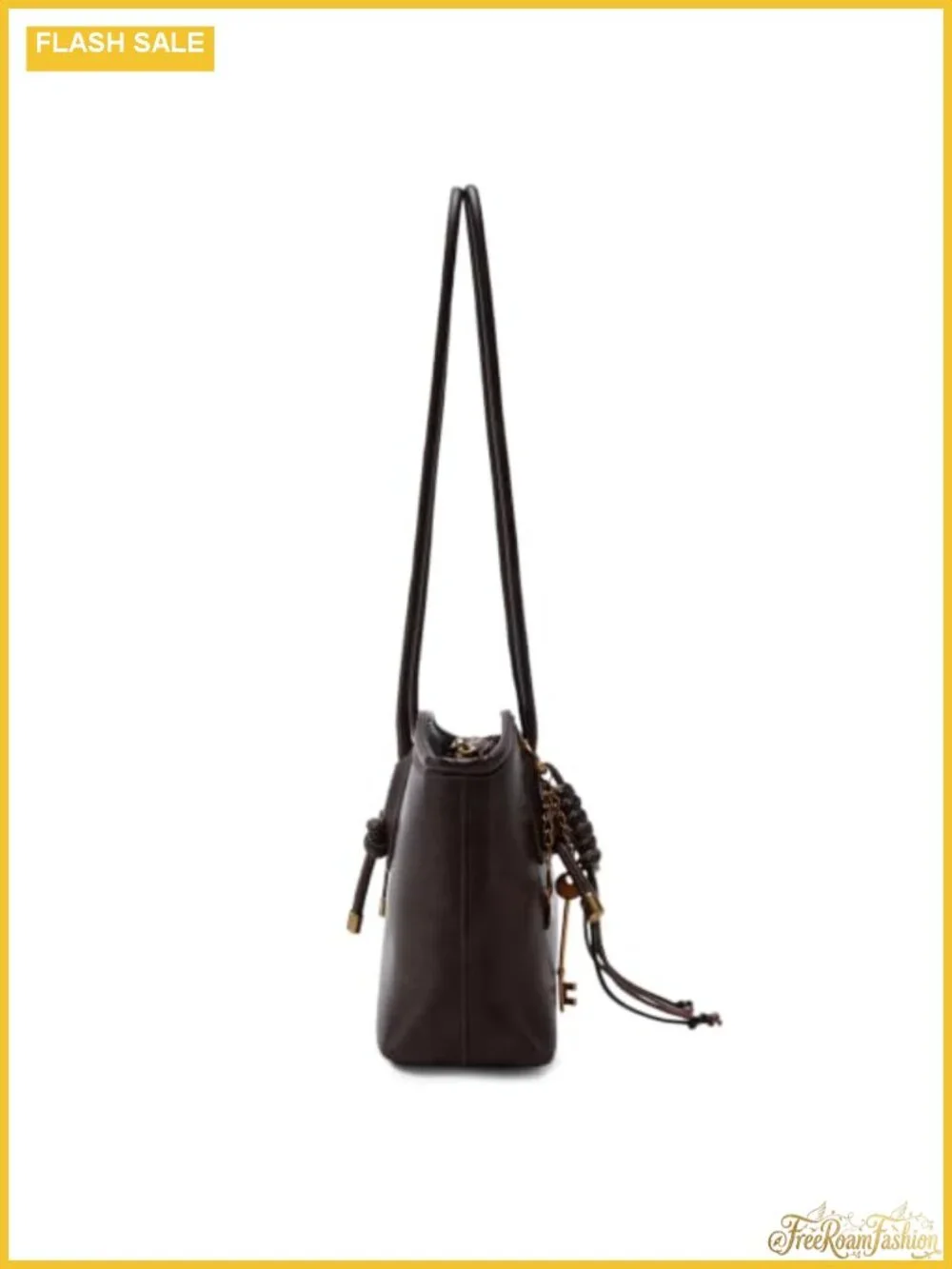 Vintage Style Faux Leather Hobo Handbag with Cute Pendant